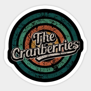 The Cranberries // Retro Circle Crack Vintage Sticker